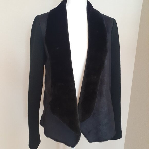 Ann Taylor Faux Fur Lining and Collar  Jacket - Picture 3 of 15